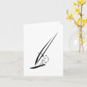 ウィンドサーファー カード (黄色い花)