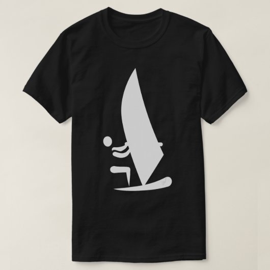 ウィンドサーフィンのアイコン Tシャツ (デザイン正面)