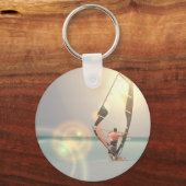 ウィンドサーフィンのスポーツキーチェーン キーホルダー (正面)