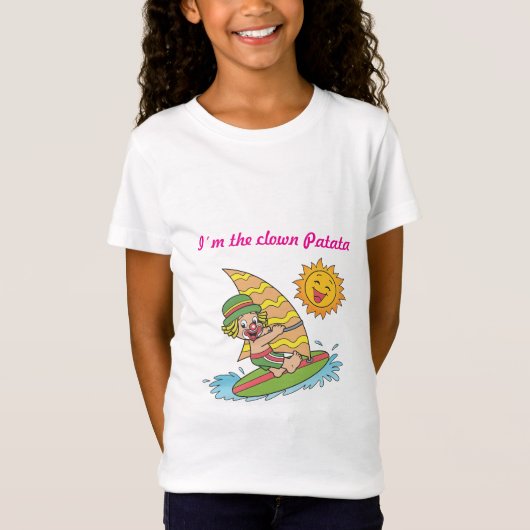 ウィンドサーフィンのピエロTシャツ Tシャツ (正面)