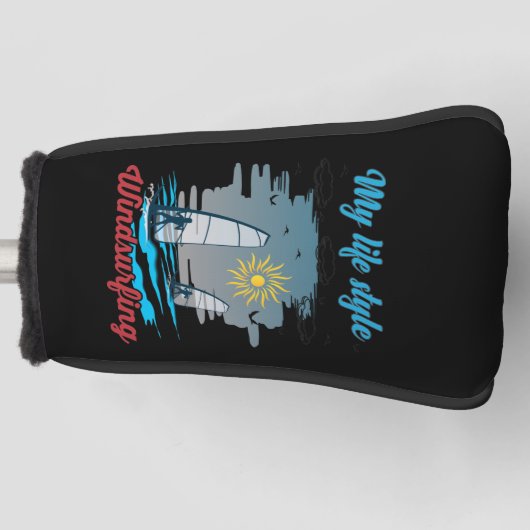 ウィンドサーフィンは私の生活スタイル ゴルフヘッドカバー (正面)