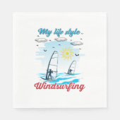 ウィンドサーフィンは私の生活スタイル スタンダードランチョンナプキン (正面)
