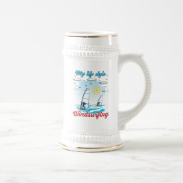 ウィンドサーフィンは私の生活スタイル ビールジョッキ