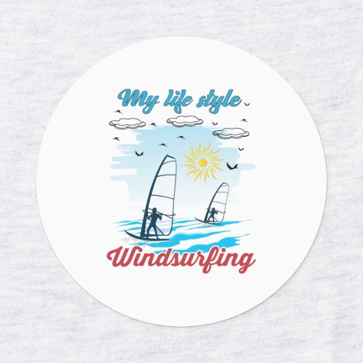 ウィンドサーフィンは私の生活スタイル ラベル (デザイン4)
