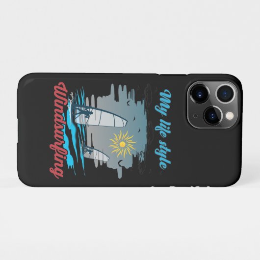 ウィンドサーフィンは私の生活スタイル iPhoneケース (裏面横)