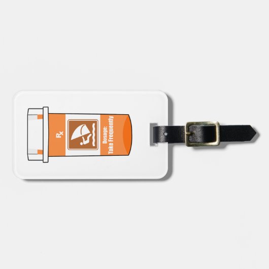 ウィンドサーフィンは私の薬 ラゲッジタグ (正面横)