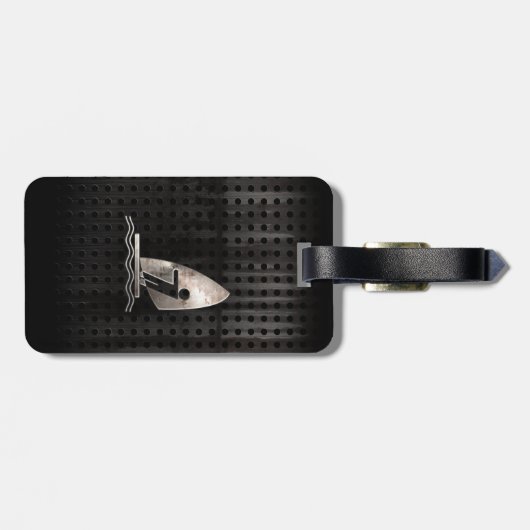 ウィンドサーフィンをすること; カッコいい ラゲッジタグ (裏面横)