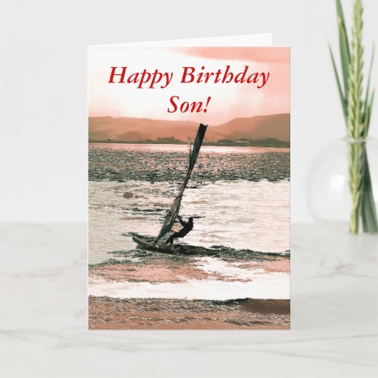 ウィンドサーフィンをすること カード (正面)