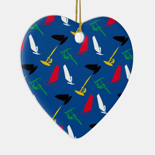 ウィンドサーフィンをすること セラミックオーナメント (右)