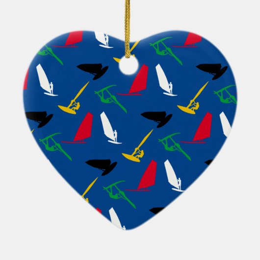 ウィンドサーフィンをすること セラミックオーナメント (裏面)