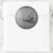 ウィンドサーフィンをすること ラウンドシール (バッグ)