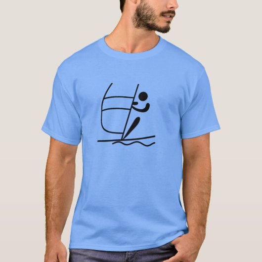 ウィンドサーフィンをすること Tシャツ (正面)