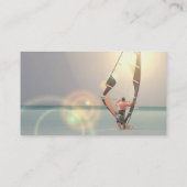 ウィンドサーフィンをするスポーツの名刺 名刺 (裏面)