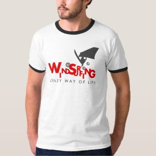 ウィンドサーフィンをする常習者のためのウィンドサーフィンをするTシャ Tシャツ