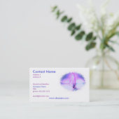 ウィンドサーフィンをする色の名刺 名刺 (スタンド正面)