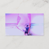 ウィンドサーフィンをする色の名刺 名刺 (裏面)
