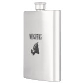 ウィンドサーフィンをするv5黒い文字のスポーツはwindsurfeウィンドサーフィンをします フラスク (左)