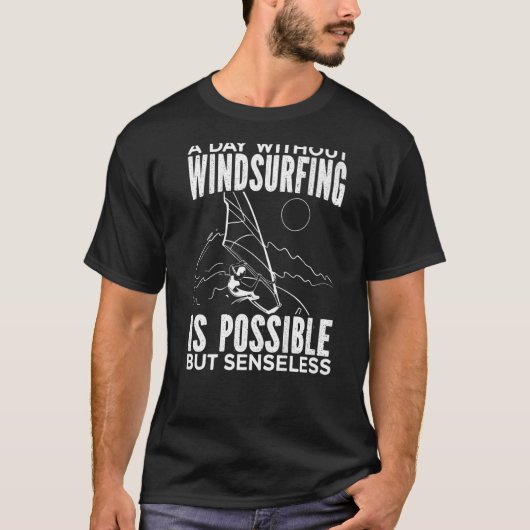 ウィンドサーフィンサーフィンボードウォータースポーツ14 Tシャツ (正面)