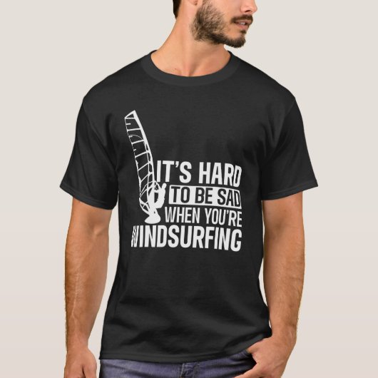 ウィンドサーフィンサーフィンボードウォータースポーツ Tシャツ (正面)