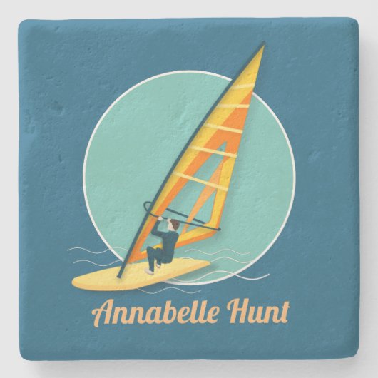 ウィンドサーフィンストーンコースター ストーンコースター (正面)