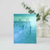 ウィンドサーフィンデザインはがき  ポストカード (スタンド正面)