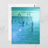 ウィンドサーフィンデザインはがき  ポストカード (正面/裏面)