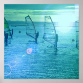 ウィンドサーフィンデザインポスター ポスター (正面)