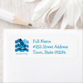 ウィンドサーフィンデザイン差出人住所ラベル ラベル (インサイチュ)