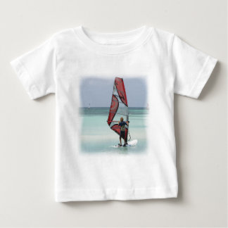 ウィンドサーフィンホライズン乳児長袖 ベビーTシャツ