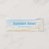 ウィンドサーフィン・オン・レイク・ミシガン スキニー名刺 (裏面)