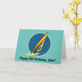 ウィンドサーフィン カード (黄色い花)