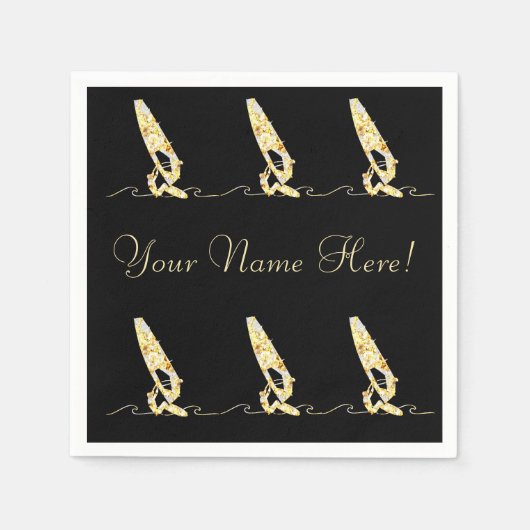 ウィンドサーフィン スタンダードカクテルナプキン (正面)