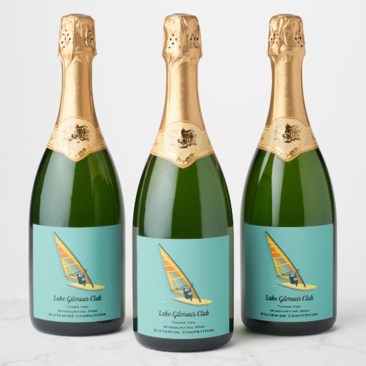 ウィンドサーフィン スパークリングワインラベル (ボトル)