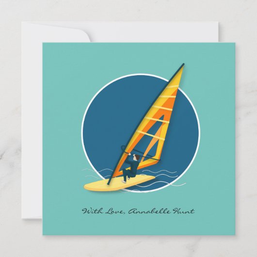 ウィンドサーフィン ノートカード (正面)