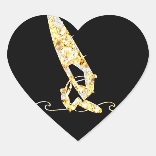 ウィンドサーフィン ハートシール (正面)