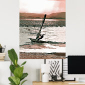 ウィンドサーフィン ポスター (ホームオフィス)