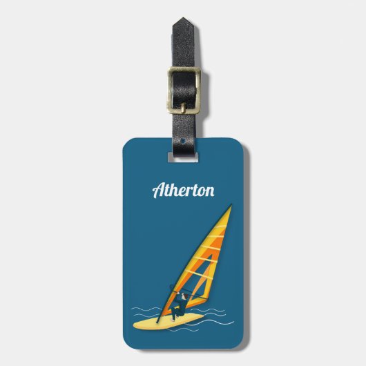 ウィンドサーフィン ラゲッジタグ (正面縦)