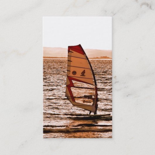 ウィンドサーフィン 名刺 (正面)