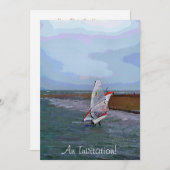 ウィンドサーフィン 招待状 (正面/裏面)