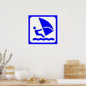 ウィンドサーフィン–303772ウィンドサーフィンサーフィンウインドウォーター ポスター (キッチン)