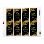 ウィンドスイープグリッター金ゴールド気にヘア製品ラベル ラベル (フルシート)