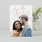 ウィンドスイープスクリプト |縦方向の写真の日付の保存 箔招待状 (立ち正面)