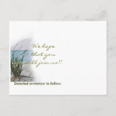 ウィンドスイープビーチ結婚式はがき 案内ポストカード (裏面)