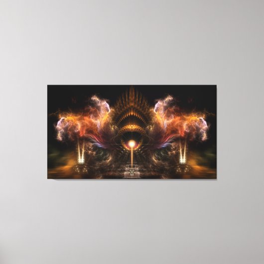 ウィンドストームフラクタルアートキャンバスプリントプリント キャンバスプリント (正面)