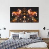 ウィンドストームフラクタルアートキャンバスプリントプリント キャンバスプリント (インサイチュ (寝室))