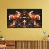 ウィンドストームフラクタルアートキャンバスプリントプリント キャンバスプリント (インサイチュ (リビング))