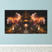 ウィンドストームフラクタルアートキャンバスプリントプリント キャンバスプリント (インサイチュ (ウッドフロア))