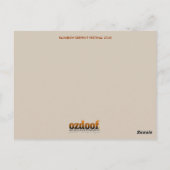 ウィンドダンサースチルタッカー葉書 ポストカード (裏面)