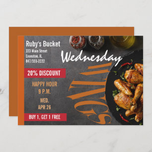 ウィンドナイトレストランの招待 招待状