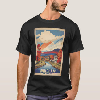 ウィンドハムニューハンプシャーアメリカヴィンテージ旅行観光 Tシャツ